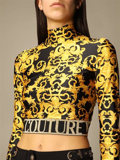 versace cropped t shirt